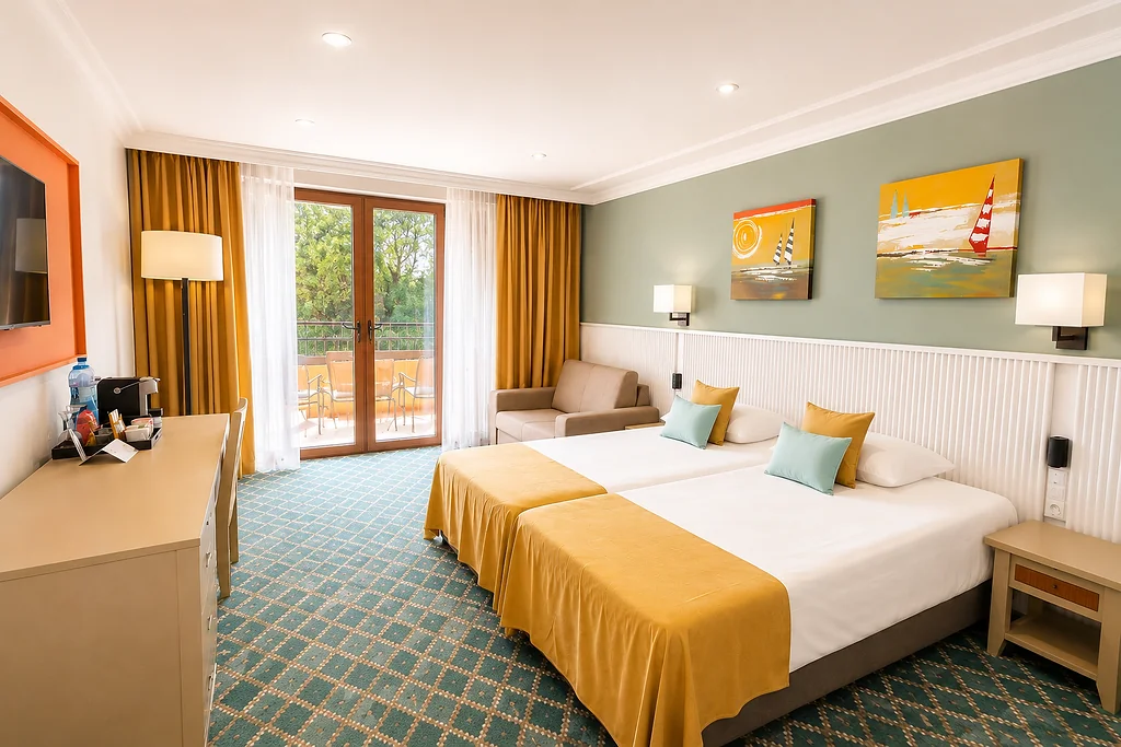 Deluxe double room with park view at HVD Club Hotel Miramar Obzor